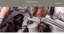 Desktop Screenshot of professionalautocare.biz